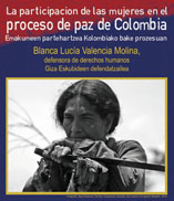 Laudio (Araba), 16/10: La participación de las mujeres en el proceso de paz de Colombia