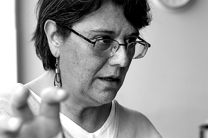 María Ximena Machicao Barbery, fotografiada en Donostia por Nora Arroita.