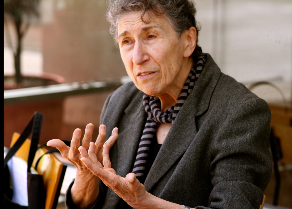 Silvia Federici entrevistada durante las I Jornadas de Investigaciones Feministas y de Género de la Facultad Latinoamericana de Ciencias Sociales (FLACSO), en Quito. Fotografía de Tania Macera.